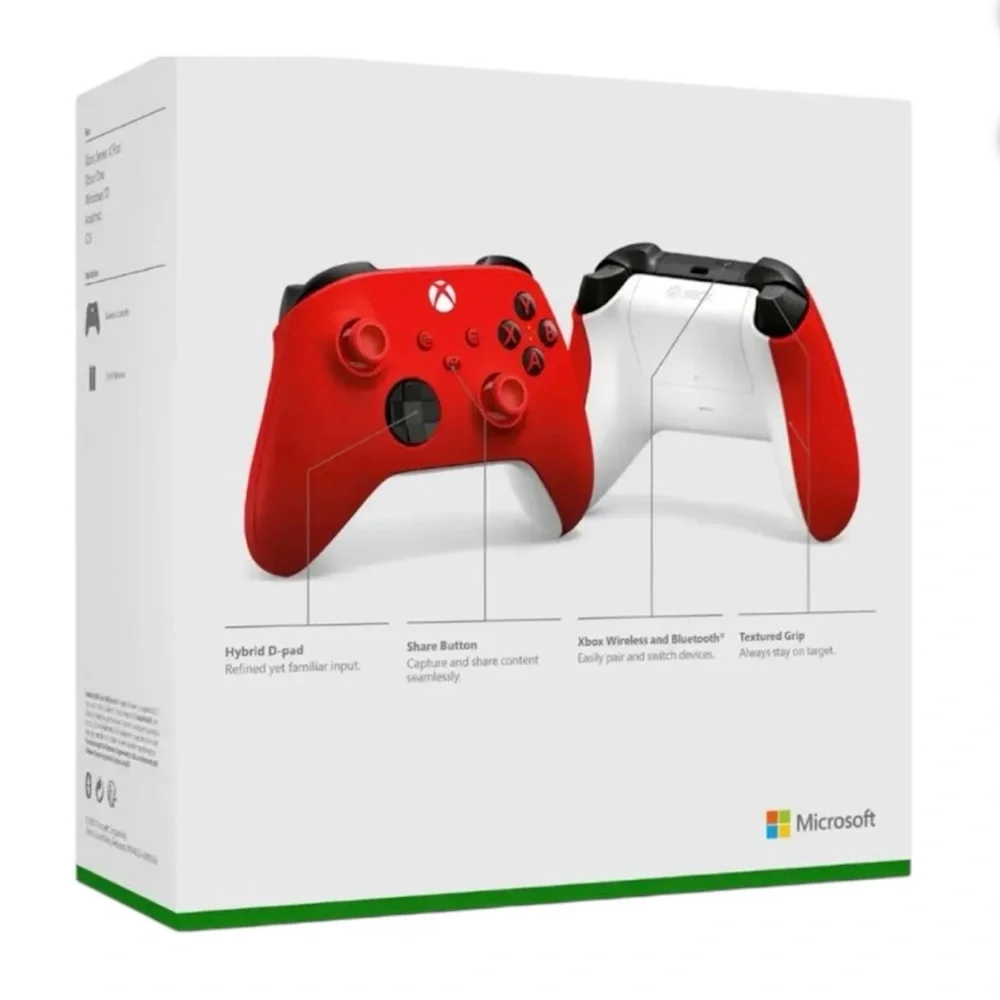 Microsoft QAU-00015 Wireless Controller Pulse Red Xbox X/S/One Windows 10 PC New